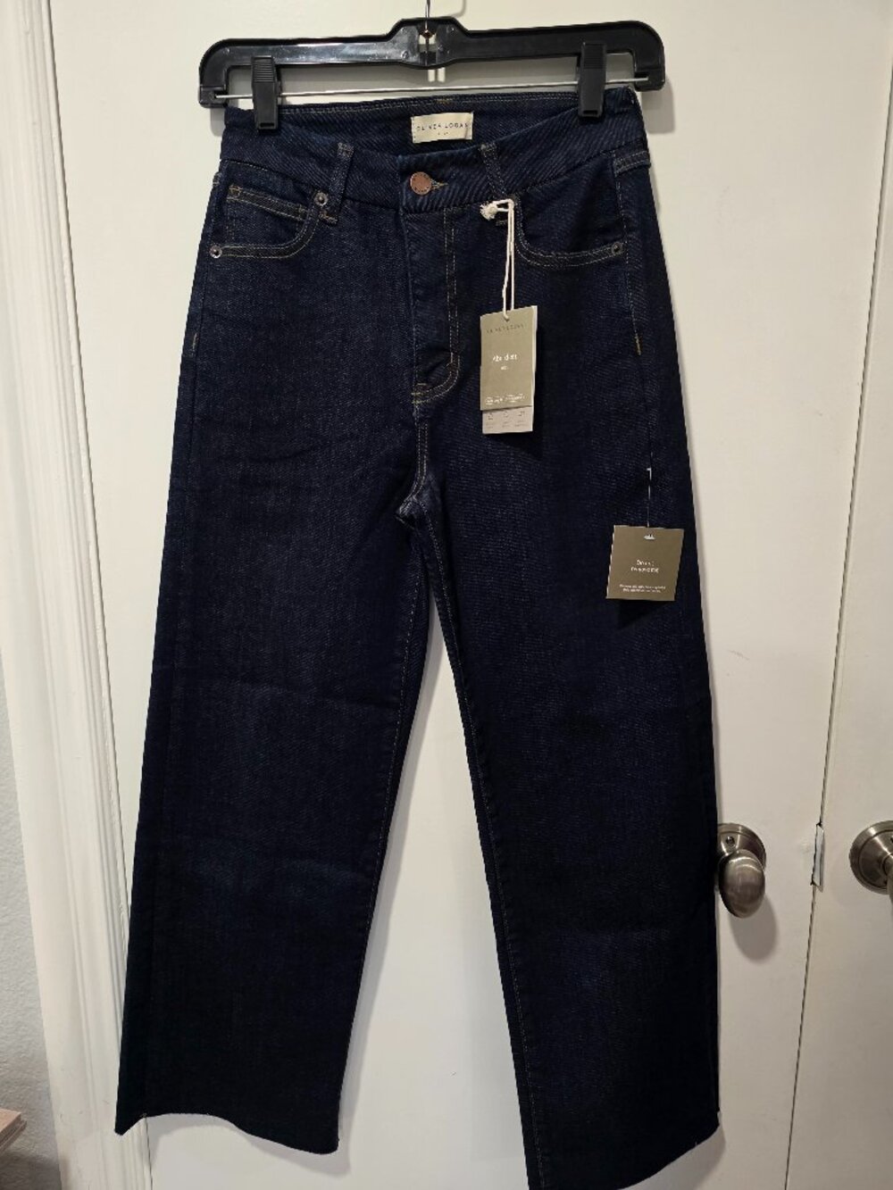 Oliver Logan Dark Wash Wide Leg Jeans